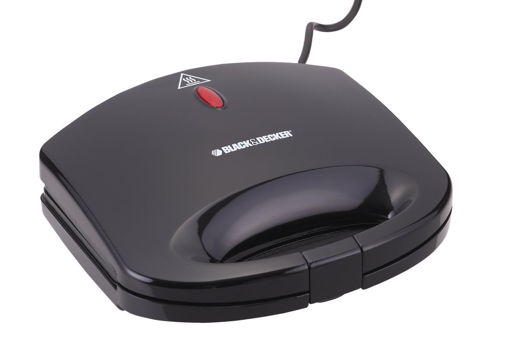 Black & Decker 600W 2 Slice Non-Stick Sandwich Maker Black 1Years Warranty بلاك أند ديكر صانعة الساندوتش 600 واط، شريحتين ضمان 1 سنة Black & Decker 600W 2 Slice Non-Stick Sandwich Maker Black 1Years Warranty بلاك أند ديكر صانعة الساندوتش 600 واط، شريحتين ضمان 1 سنة